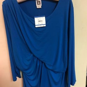 Jewel tone blue tee